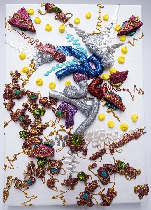 Creation, artwork by Setsuo Mino